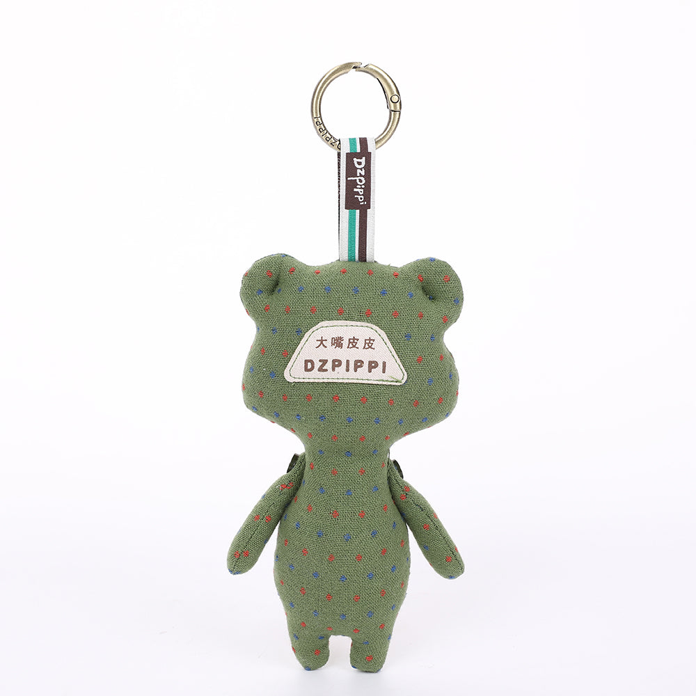 Handmade Fabric Animal Bag Charm Keychain Assortment - Cute Plush Hanging Accessories