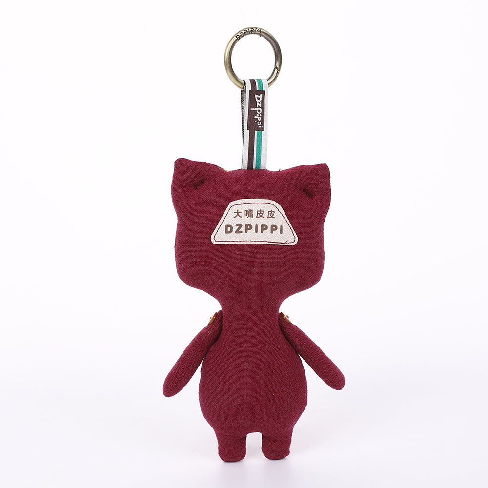 Handmade Fabric Animal Bag Charm Keychain Assortment - Cute Plush Hanging Accessories