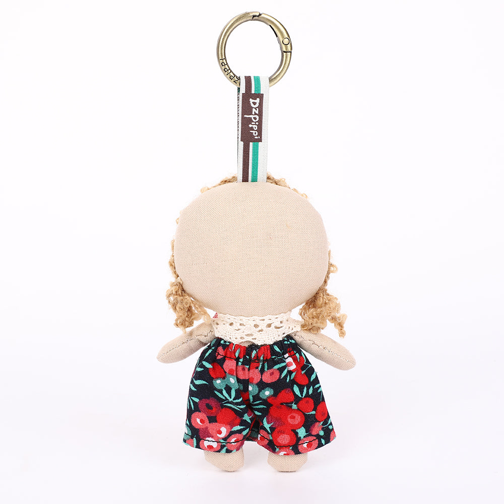 Handmade Fabric Doll Bag Charm Keychain Assortment - Cute Plush Hanging Accessories