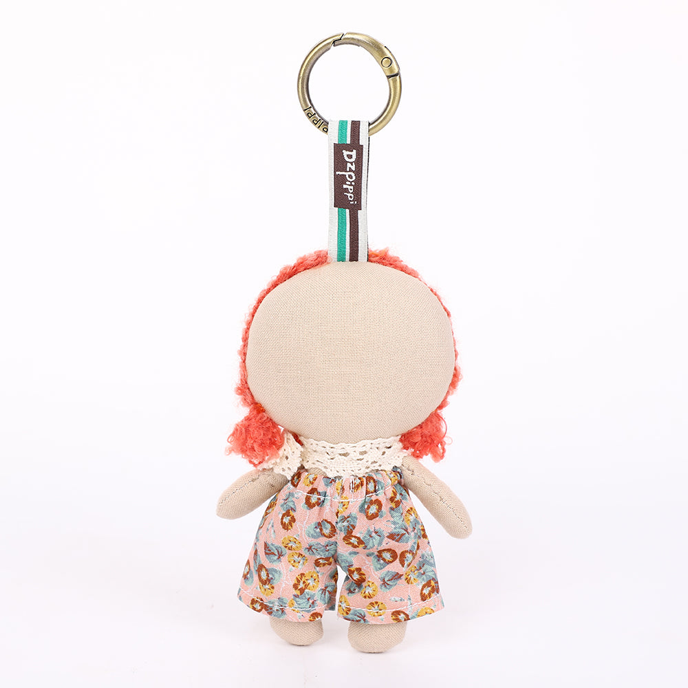 Handmade Fabric Doll Bag Charm Keychain Assortment - Cute Plush Hanging Accessories